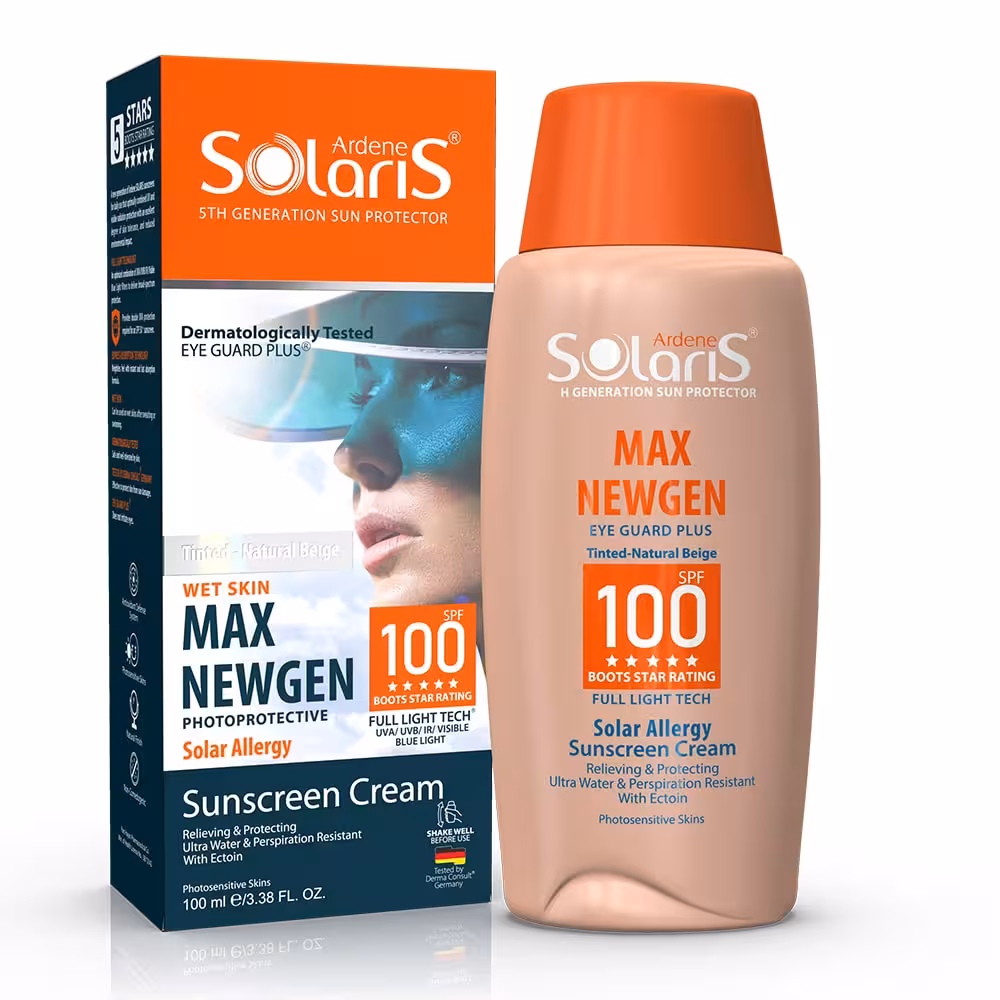 ضد آفتاب سولار آلرژی مکس نیوژن SPF100 برند آردن سولاریس بژ طبیعی
