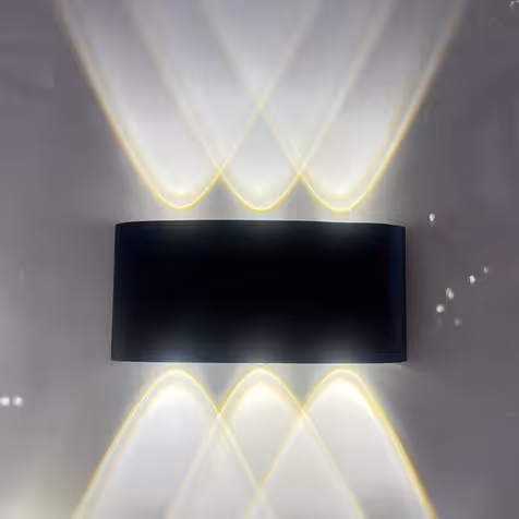 چراغ دکوراتیو 6 لنز ، 6 وات بدنه مشکی نور آفتابی ضد آب