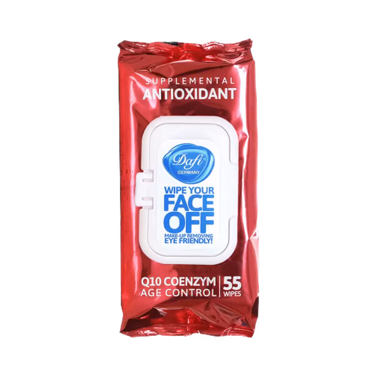 دستمال مرطوب پاک کننده آرایش چشم و صورت (آنتی اکسیدان) 55عدد دافی
