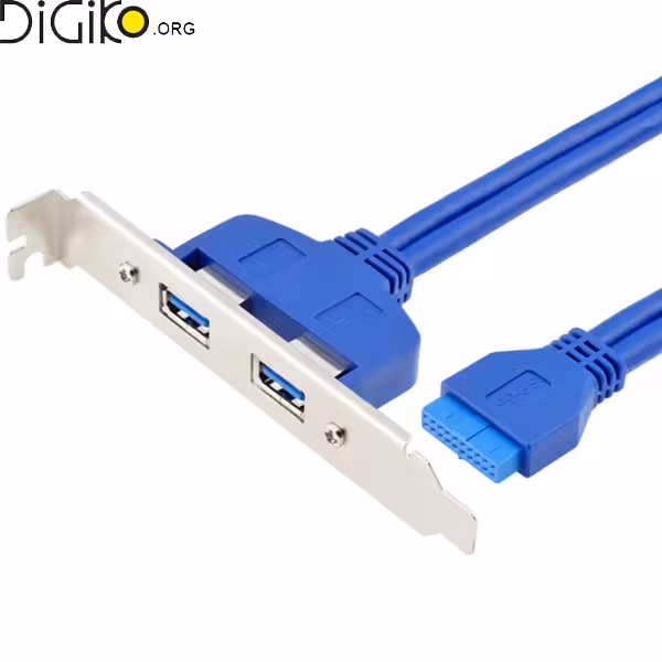 براکت 2 پورت USB3 سیم دار (پنل USB3 پشت کیس)