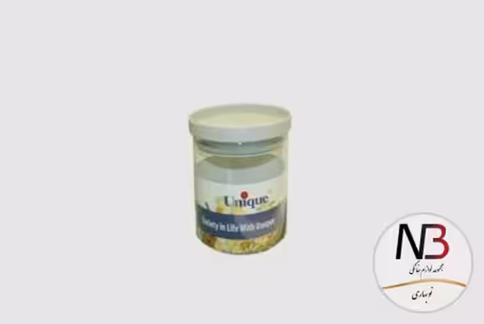 بانکه ادویه شیشه ای درب طوسی 120 یونیک UN-1255