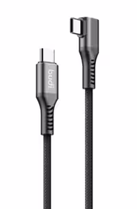 کابل شارژ کنفی USB-C به USB-C برند بودی مدل Budi DC253TTC12B، طول 1.2 متر