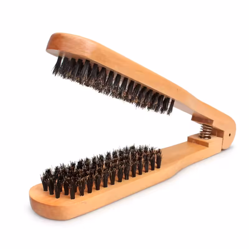 شانه کراتین مو چوبی کد p8571