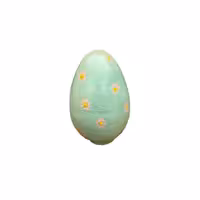 تخم مرغ سفالی سایز بزرگ نقاشی شده طرح 52