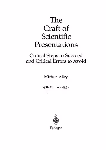خرید و دانلود نسخه کامل کتاب The craft of scientific presentations: critical steps to succeed and critical errors to avoid
