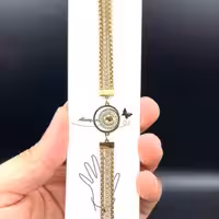 دستبند استیل 2لاین اویزدار