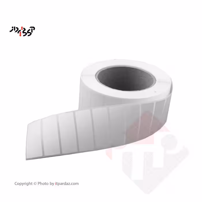 برچسب پرینتر لیبل زن مدل 25*50 اموال گچی خردشونده تک ردیفه