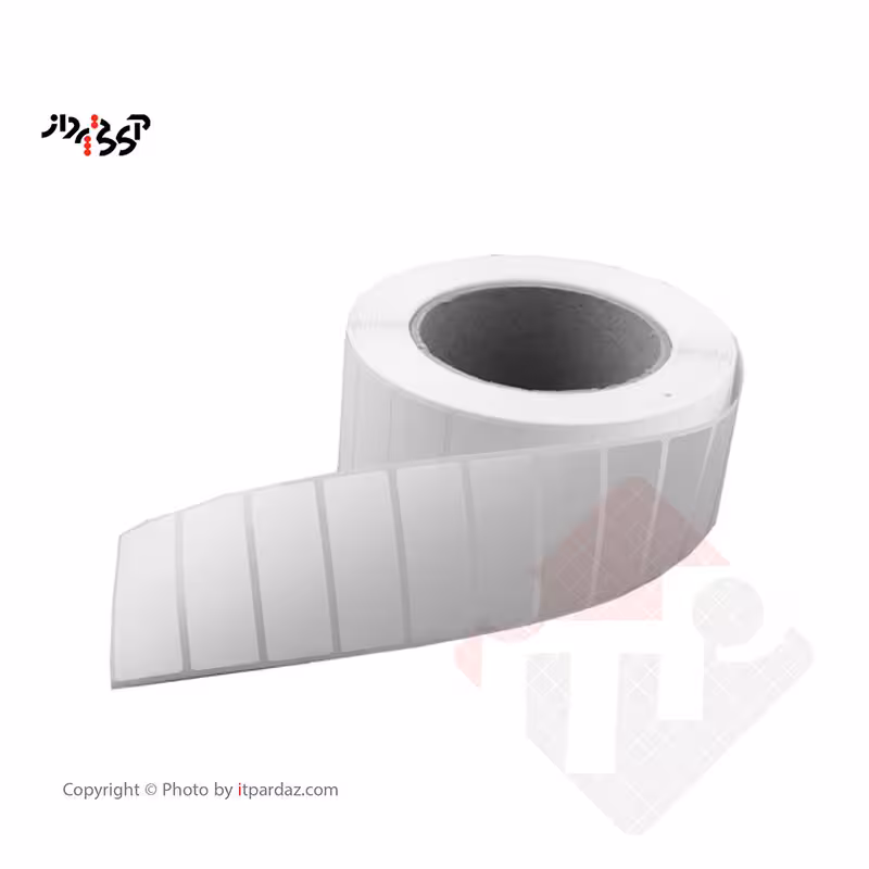 برچسب پرینتر لیبل زن مدل 25*50 اموال گچی خردشونده تک ردیفه