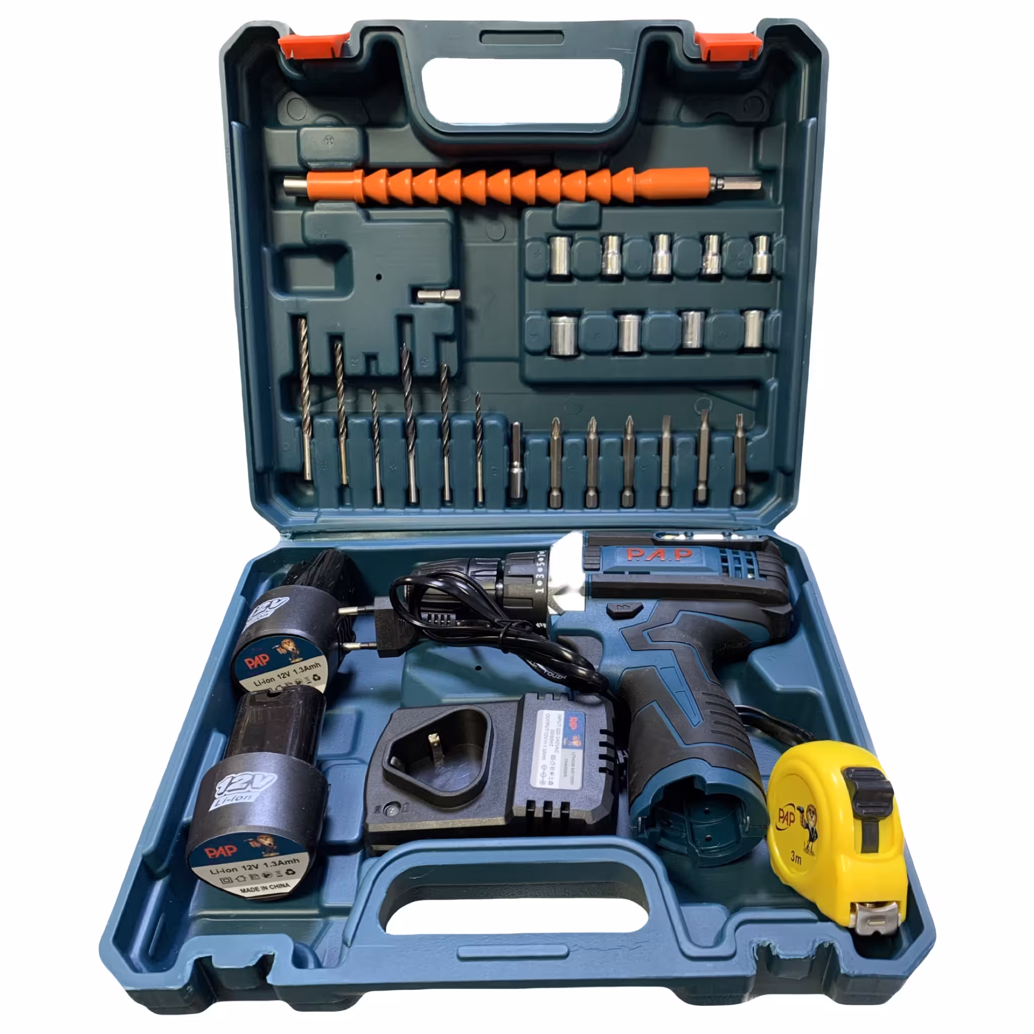 پک دریل شارژی 12 ولت لیتیوم پی ای پی مدل CD-1225