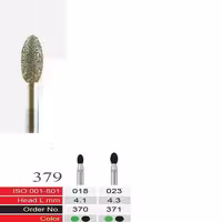 فرز الماسی دسته نقره ای BTM مدل Egg 379 - فروشگاه تخصصی دندانپزشکی سپیرا
