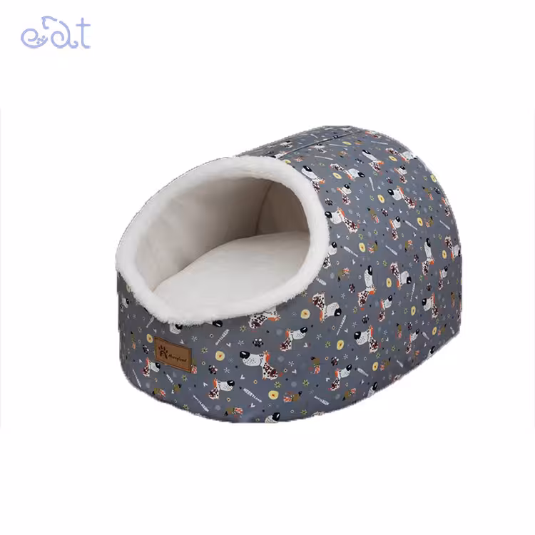 جای خواب سگ و گربه مریلند مدل MerryLand Cave Plus (رنگ طوسی سایز 1)