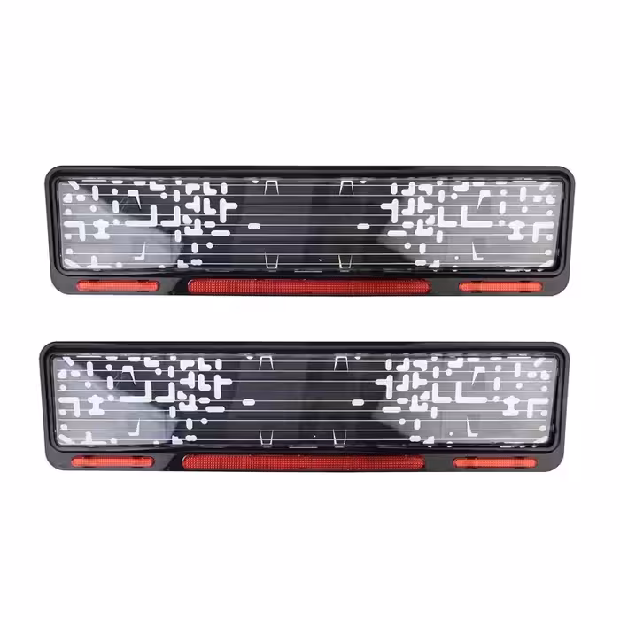 قاب پلاک خودرو طلق دار بسته 2 عددی