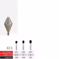 فرز الماسی دسته نقره ای BTM مدل Double Conical 811 - فروشگاه تخصصی دندانپزشکی سپیرا