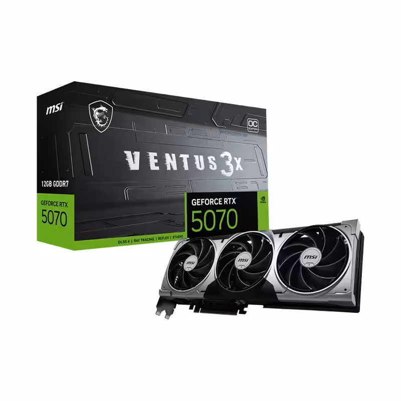 کارت گرافیک ام اس ای GeForce RTX 5070 VENTUS 3X OC 12GB