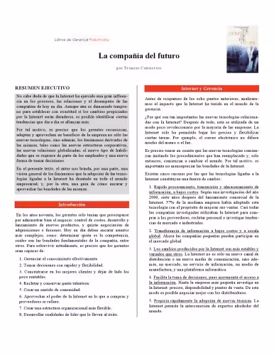خرید و دانلود نسخه کامل کتاب La compania del futuro