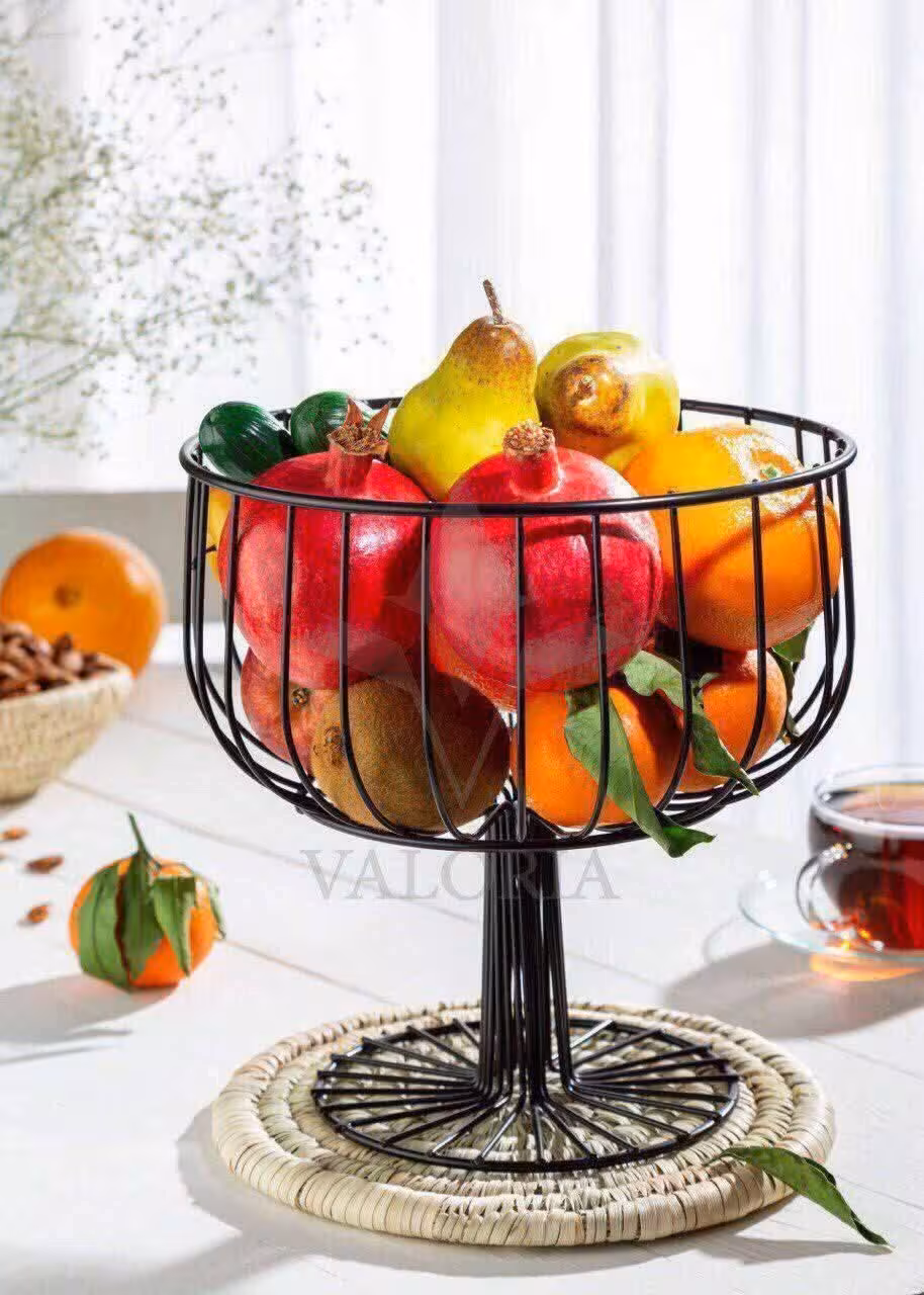 میوه دان پایه دار توپی مشکی