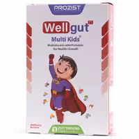 قرص جویدنی ول گات مولتی کیدز زیست تخمیر 30 عددی