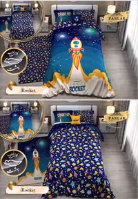 روتختی دورو طرح دار یک نفره پنج تکه پارلاک برند ترکسان کد A480