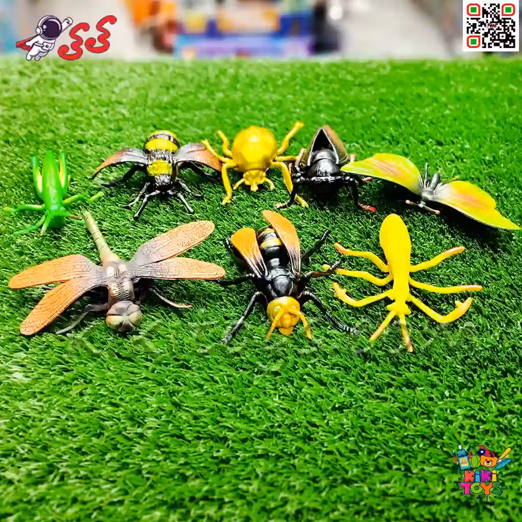 فیگور حیوانات و حشرات و خزندگان اسباب بازی 8 عددی مدل MYSTICAL INSECTS 1038
