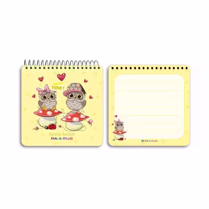 دفترچه یادداشت 10×10 طلقی فانتزی