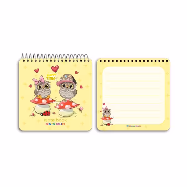 دفترچه یادداشت 10×10 طلقی فانتزی