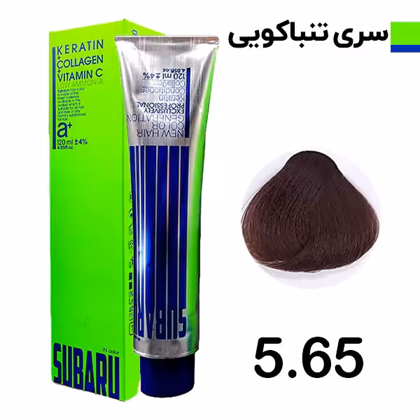 رنگ مو قهوه ای تنباکویی روشن سوبارو شماره 565