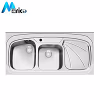 سینک اخوان کد 25sd روکار دو لگنه