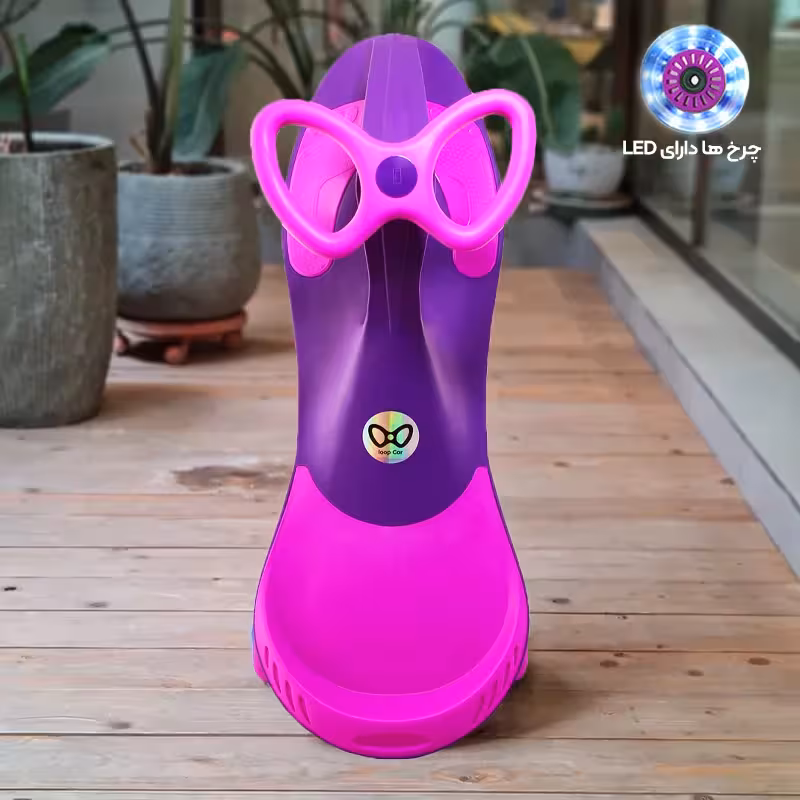 سه چرخه لوپ کار چرخ ژله ای چراغدار بنفش صورتی کد PCH1908