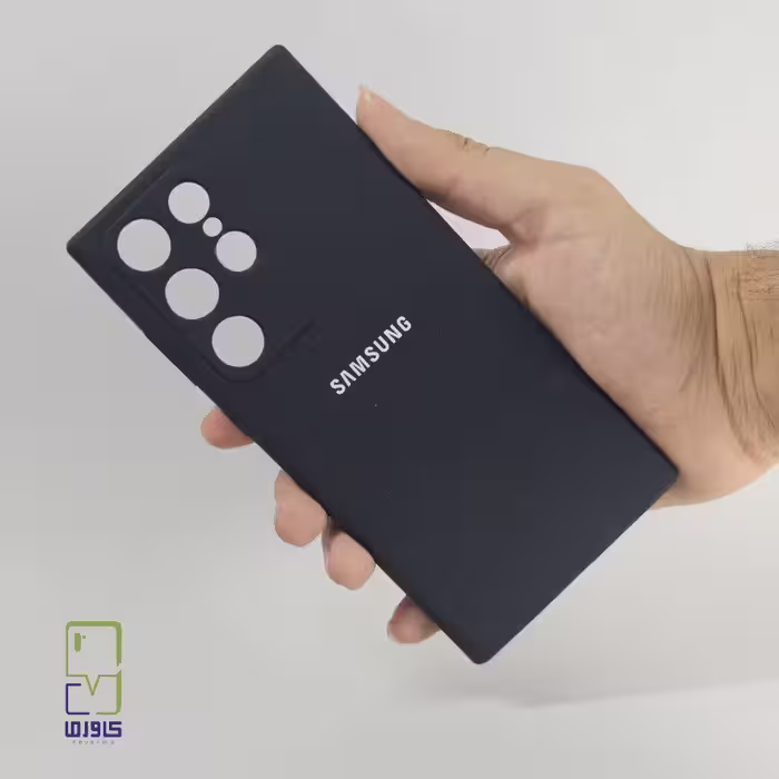 قاب گوشی سامسونگ S24 الترا سیلیکونی|مشکی samsung s24 ultra