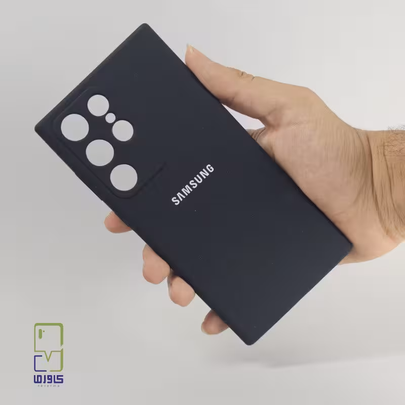 قاب گوشی سامسونگ S24 الترا سیلیکونی|مشکی samsung s24 ultra