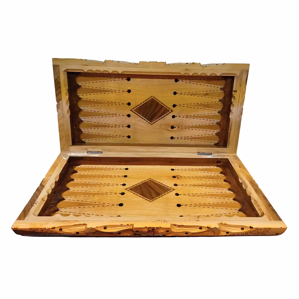 تخته نرد و شطرنج منبت کاری چوب گردو کد T105