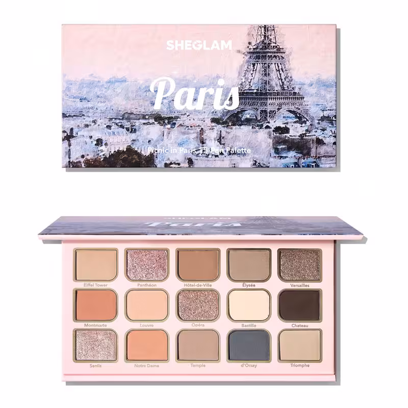 پالت سایه چشم 15 رنگ شیگلم Sheglam مدل Picnic in Paris