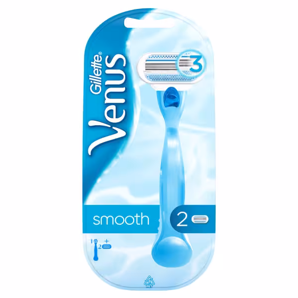 خود تراش ژیلت مدل Venus Smooth به همراه تیغ یدک