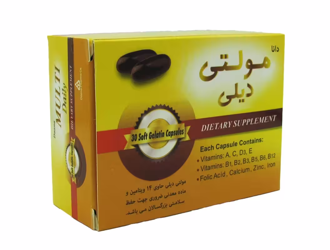 کپسول مولتی دیلی دانا 30 عدد