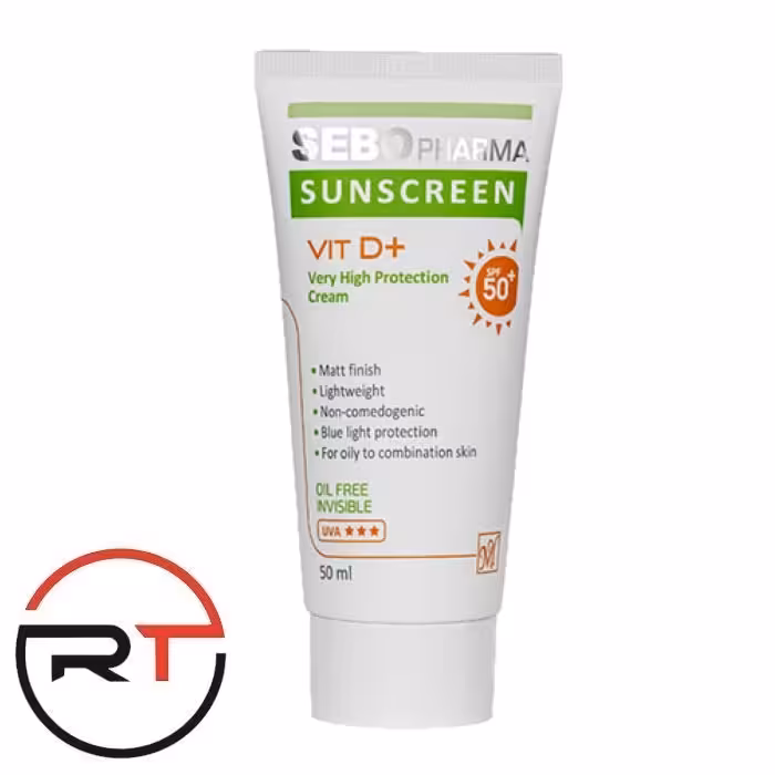 ضد آفتاب بی رنگ SPF50 فاقد چربی سبو فارما مای