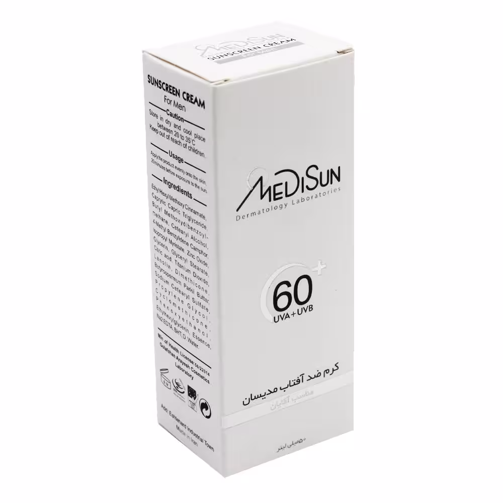کرم ضد آفتاب SPF60  مدیسان مناسب آقایان