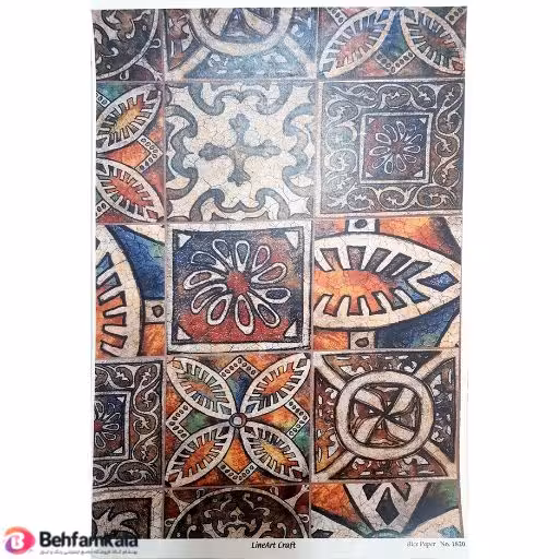دکوپاژ برنجی(الیافی)پشت چسب دار ریچ کد 1820