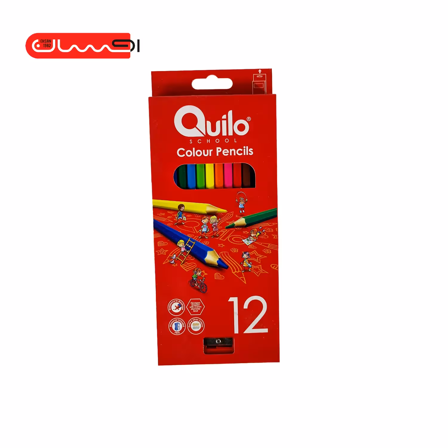مداد رنگی 12 رنگ کویلو