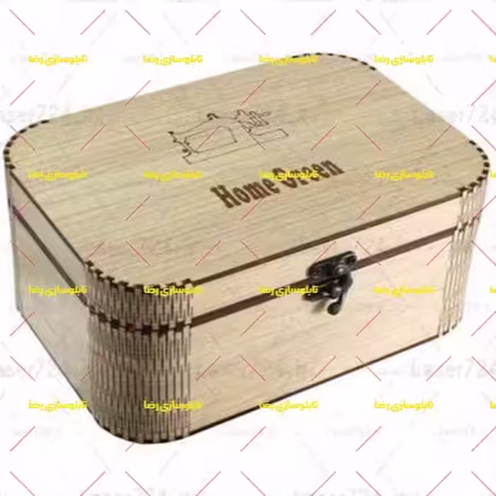 جعبه لوازم خیاطی طرح چوبی کد 621 تابلو سازی رضا (پس کرایه)