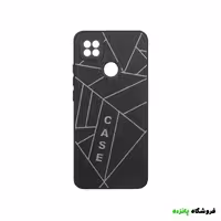 قاب شیائومی Redmi 9C طرح هندسی محافظ لنزدار – مشکی