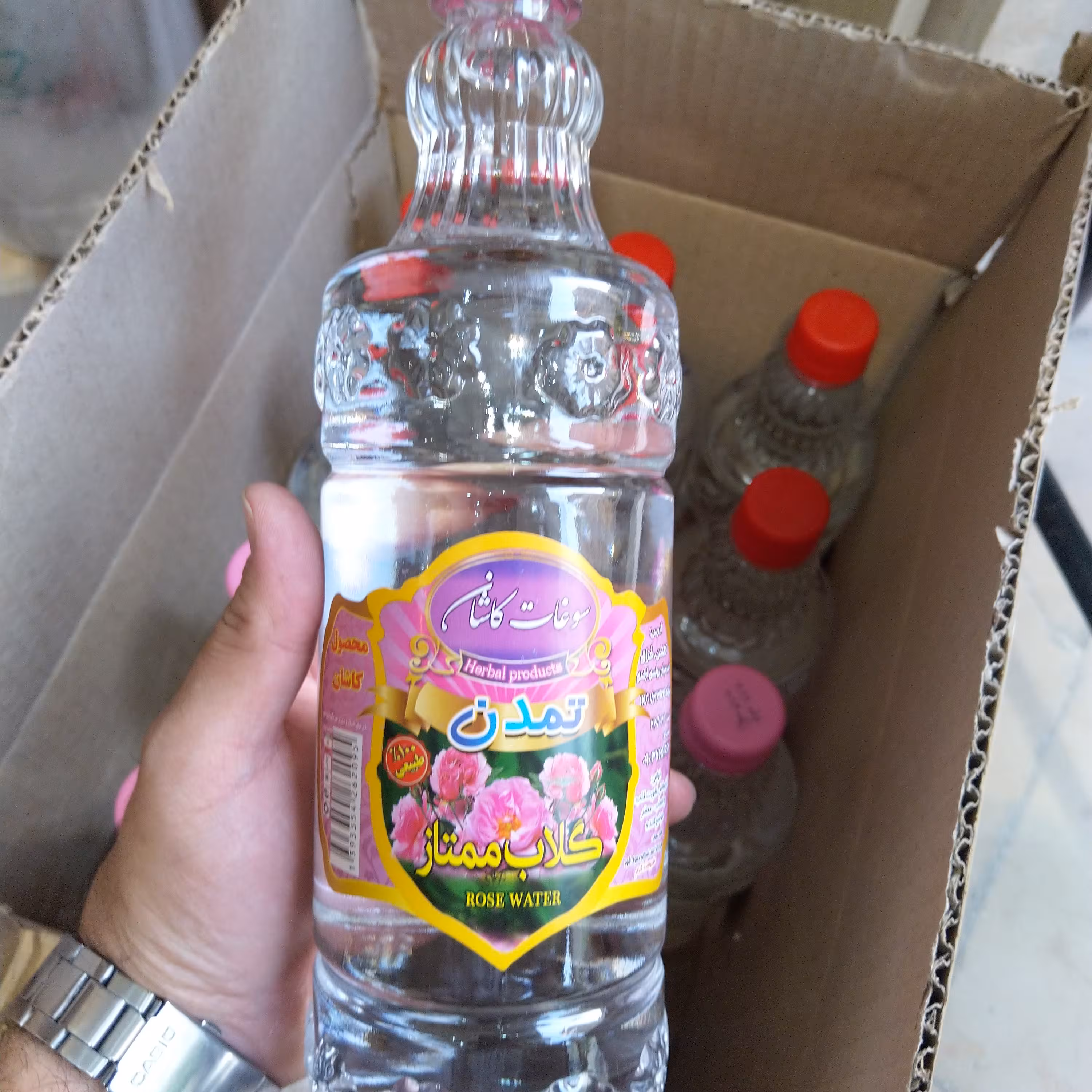 گلاب ممتاز کارتن 12 تایی بدون اسانس