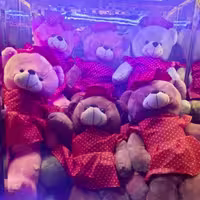 عروسک خرس یک متری لباس دار و درجه یک