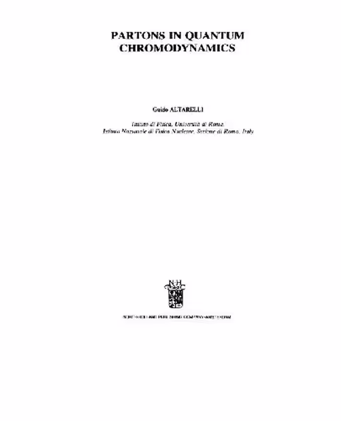 خرید و دانلود نسخه کامل کتاب Partons in quantum chromodynamics