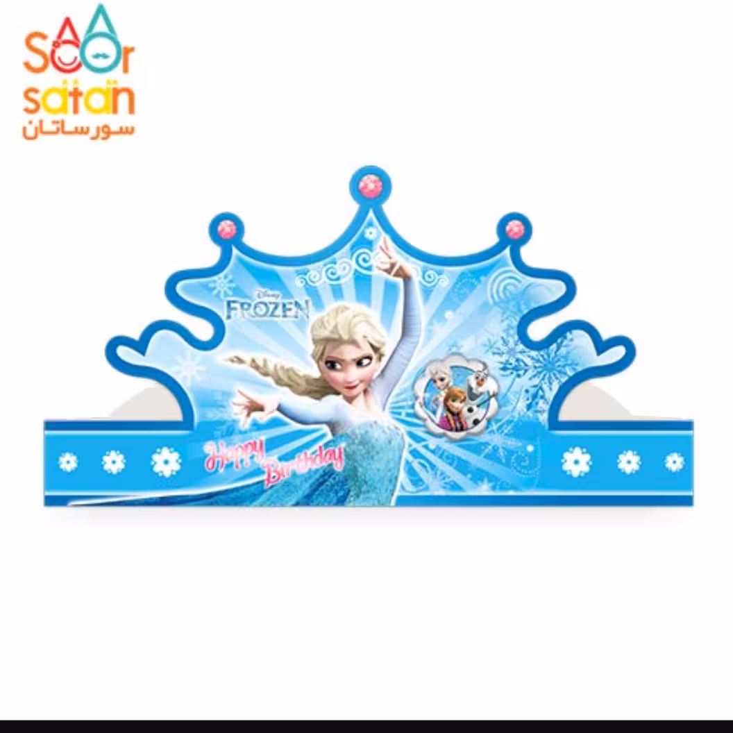 تاج اکلیلی کاغذی تم دخترانه السا و آنا