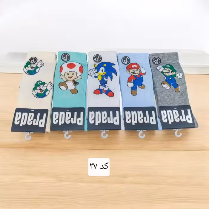 جوراب ساقدار کش انگلیسی فانتزی پنبه ترک کد 27