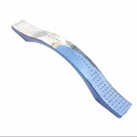 دستگیره کابینت کشو کمد رنگ نقره ای بسته 10 عددی  از جنس پلاستیکی