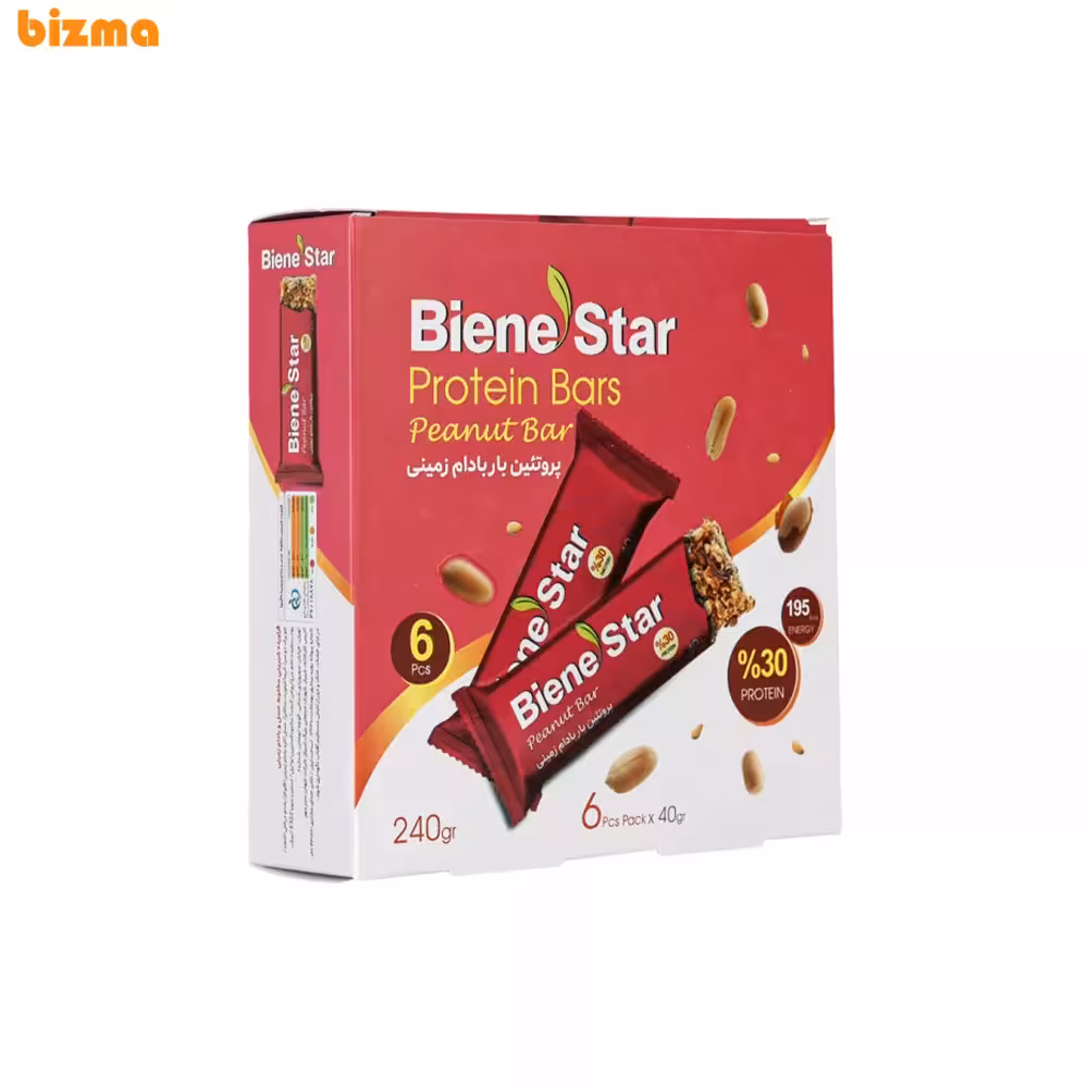 پروتئین بار بادام زمینی بین استار – 6 عددی