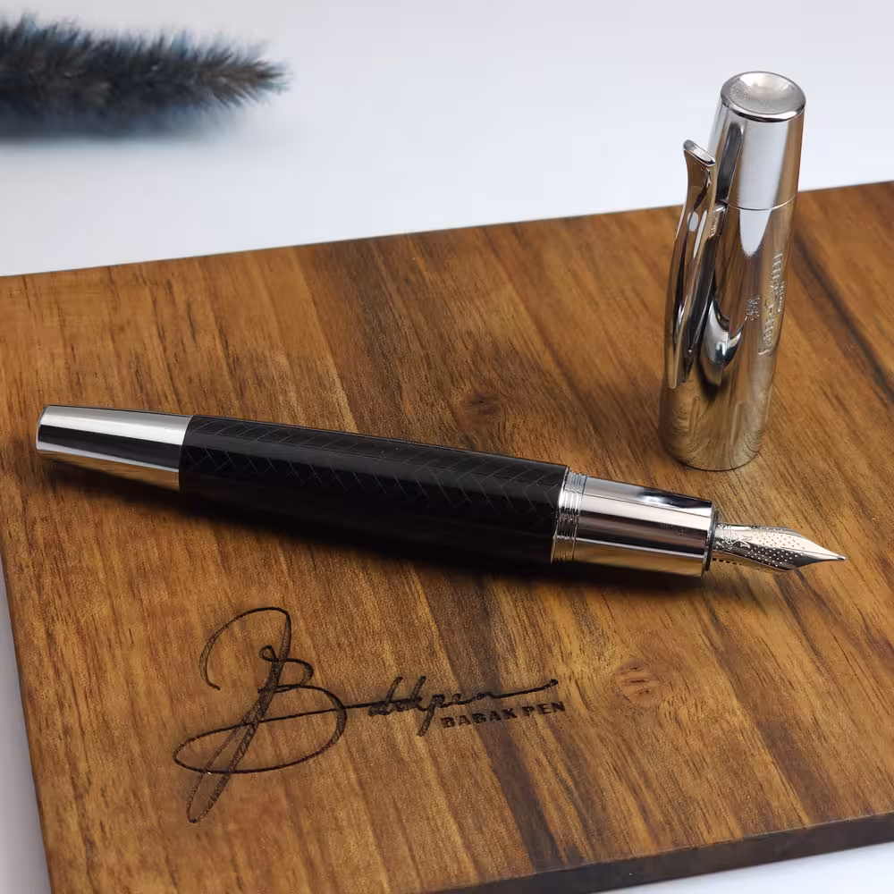 فابرکاستل خودنویس ایموشن پارکتی 148240 FABER-CASTELL E-motion FOUNTAHN PEN Parquet