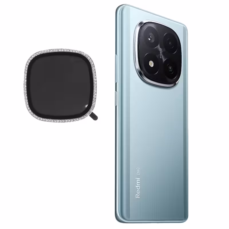 گلس لنز رینگی Xiaomi Redmi Note 14 Pro Plus مدل نگین دار دیاموند