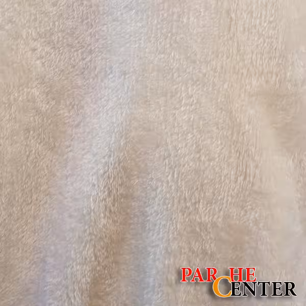 پارچه ته طاقه تدی شیری دورو متراژ 50 سانتی متر